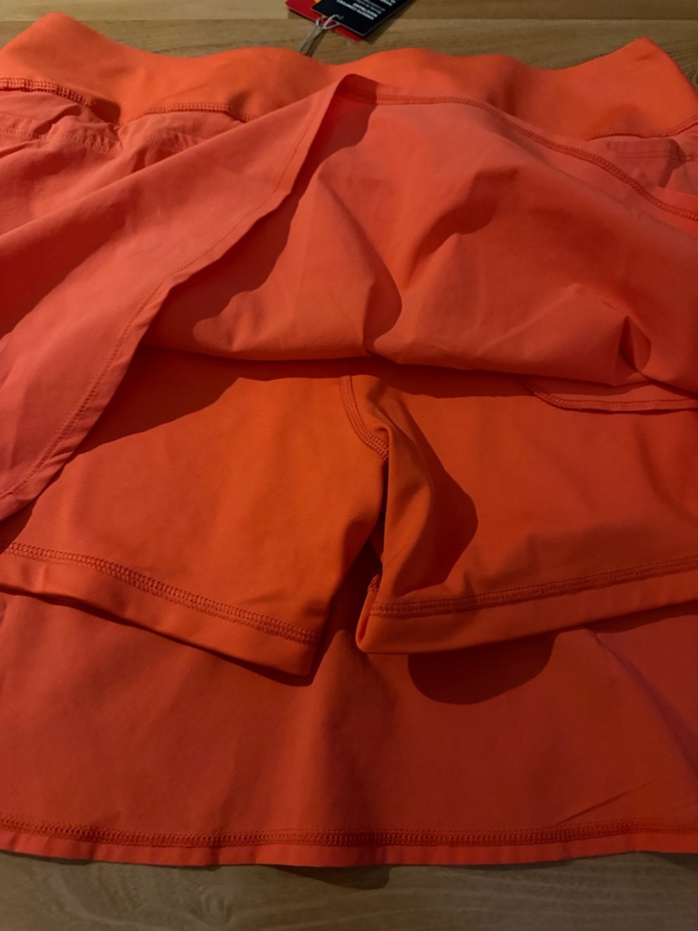 Puma NWT women’s “PWRShape” solid color skirt skort coral orange size large - Picture 5 of 7